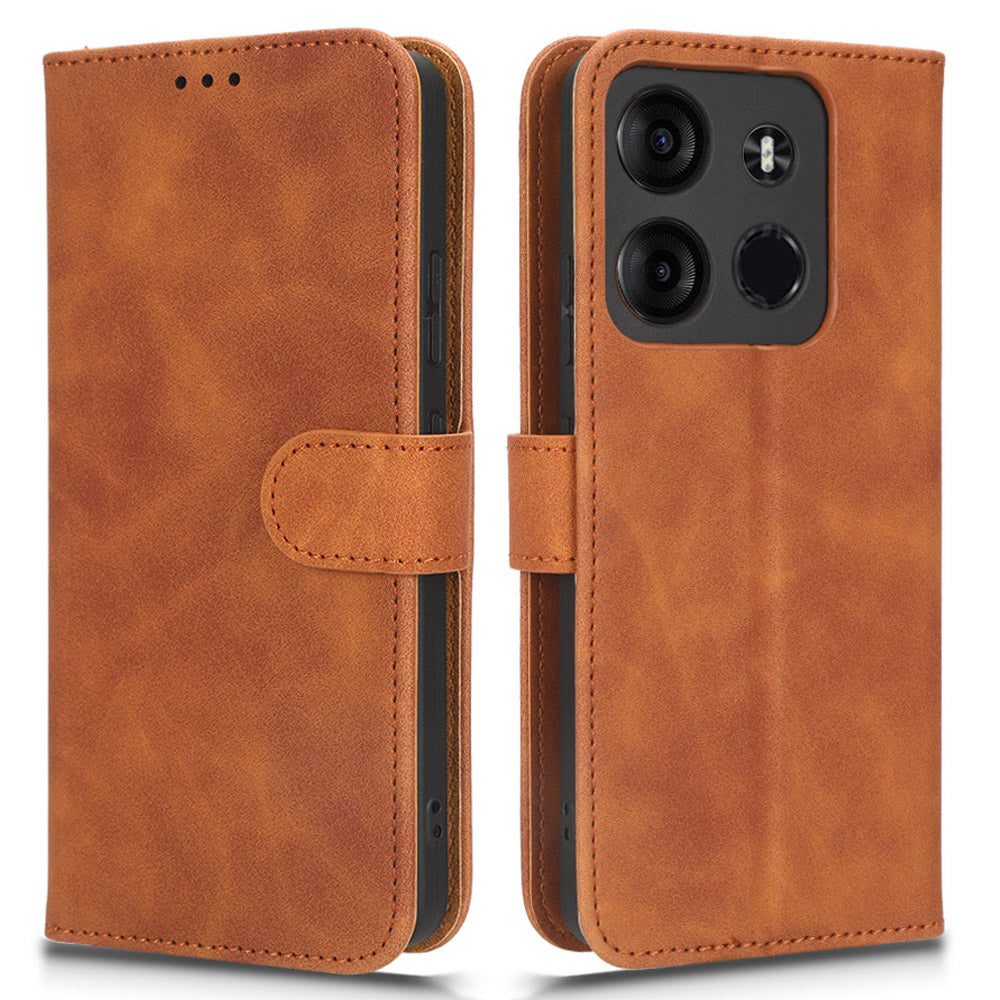 For Tecno Spark Go 2023 4G PU Leather Flip Case Skin-touch Stand TPU Inner Shell Phone Cover For Tecno Spark Go 2023 4G PU Leather Flip Case Skin-touch Stand TPU Inner Shell Phone Cover